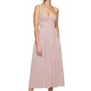 Like New MARA HOFFMAN Gathered modal midi dress